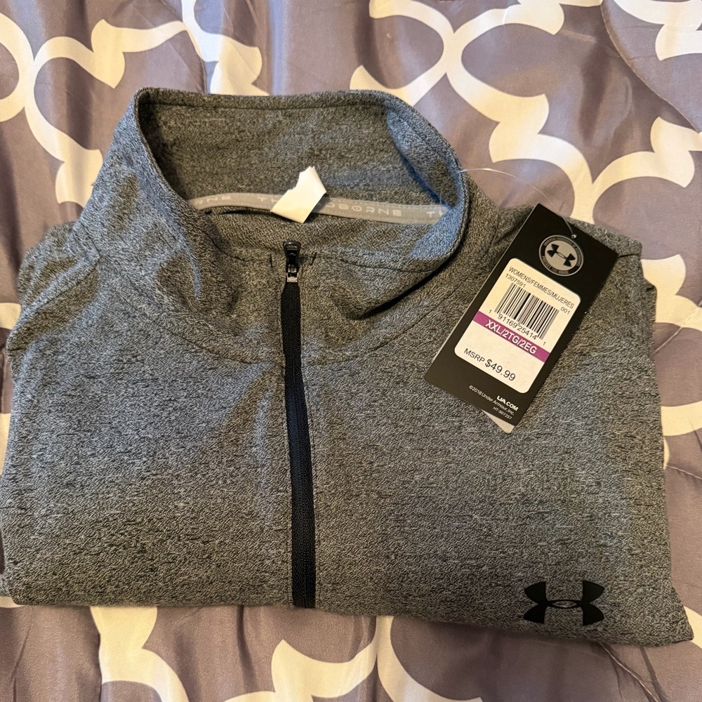 Under Armour Heather Gray Women's Pullover - Picture 5 of 5